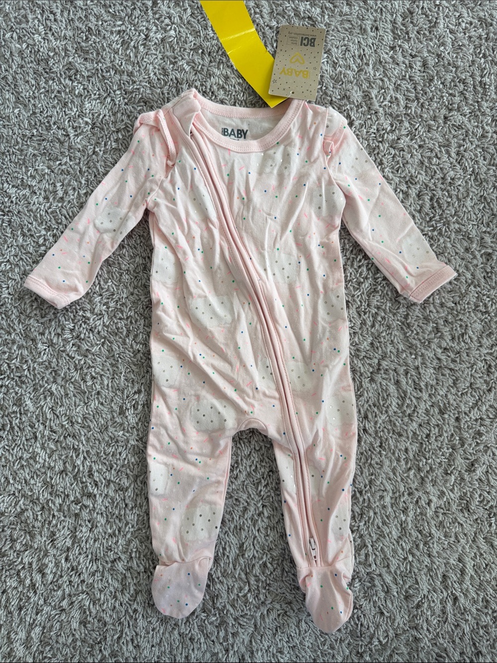 NWT: Cotton On Baby Pink Footed One-Piece